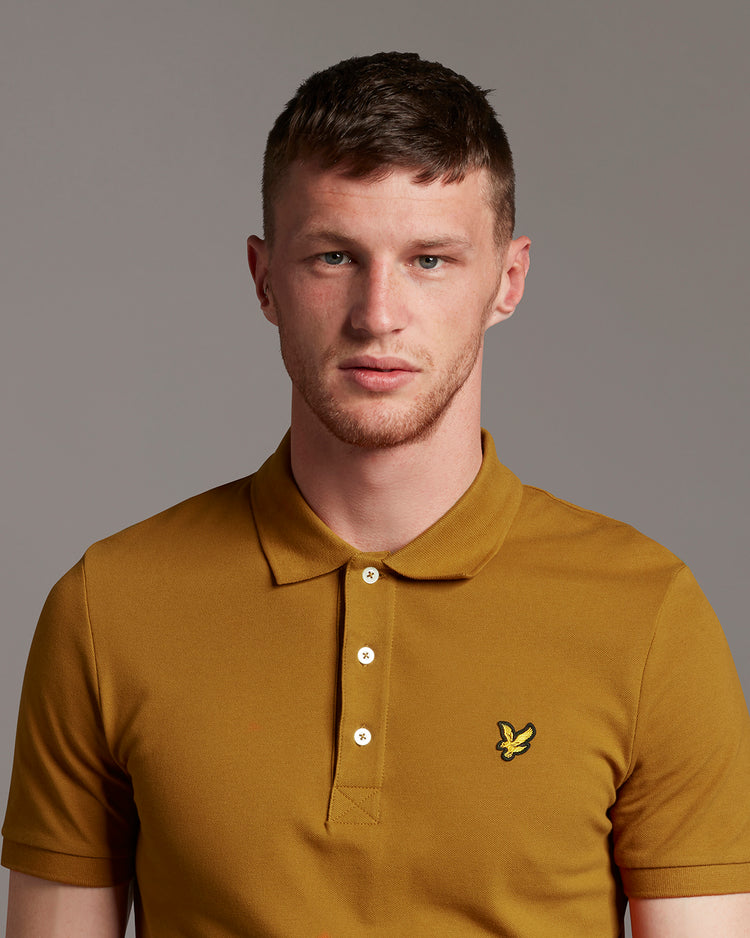 スリム半ポロシャツ