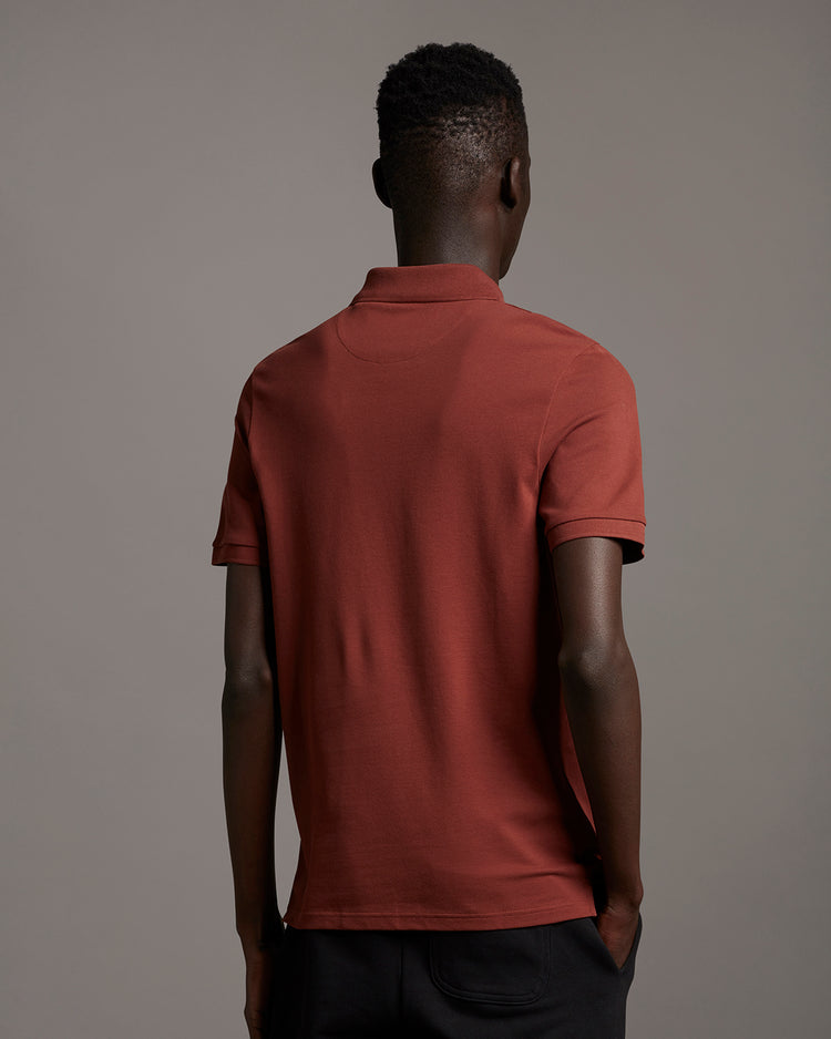 スリム半ポロシャツ