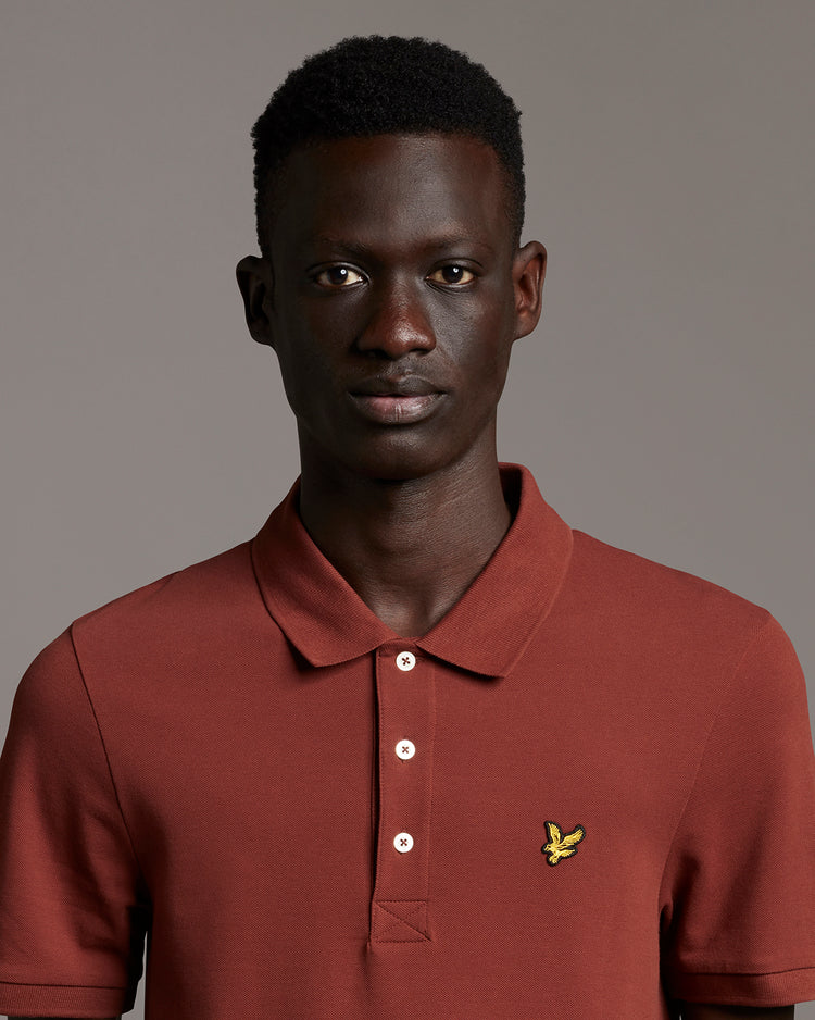 スリム半ポロシャツ