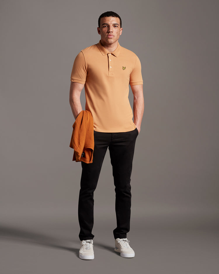 スリム半ポロシャツ