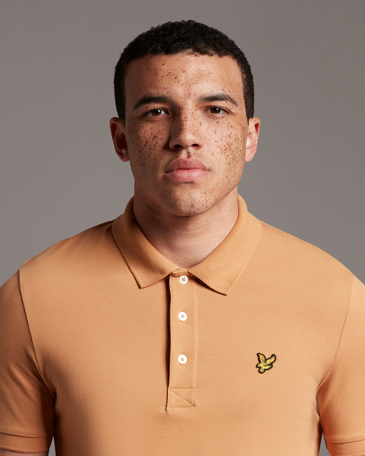 スリム半ポロシャツ