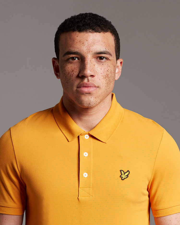 スリム半ポロシャツ