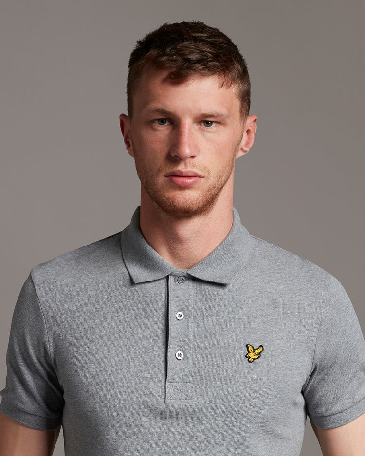 スリム半ポロシャツ