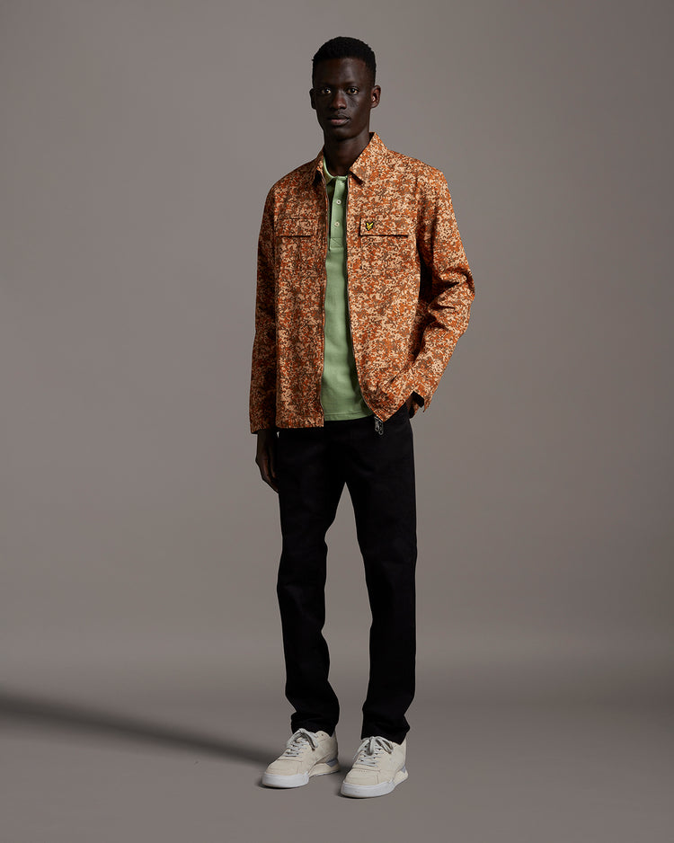 スリム半ポロシャツ