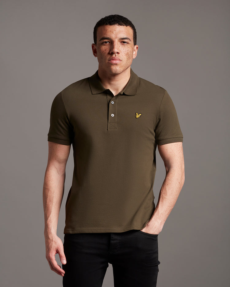 スリム半ポロシャツ