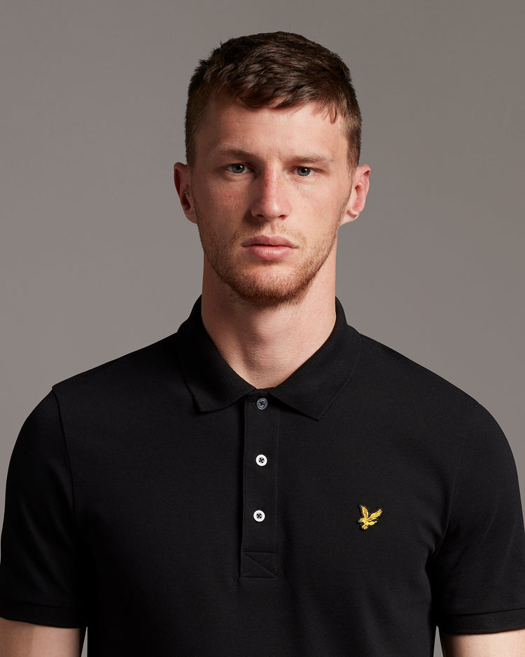 スリム半ポロシャツ