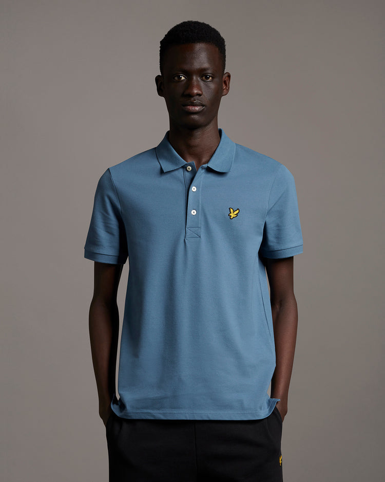 スリム半ポロシャツ