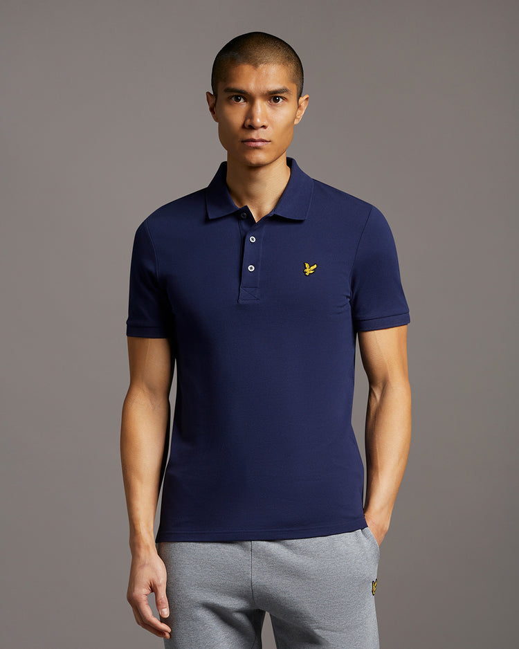 スリム半ポロシャツ