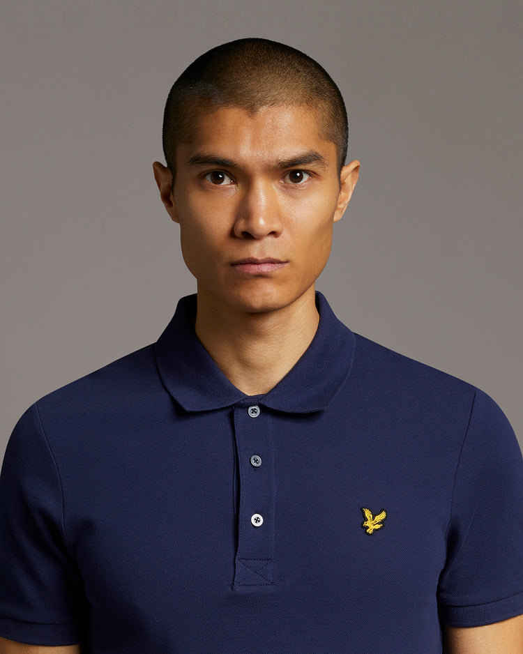 スリム半ポロシャツ