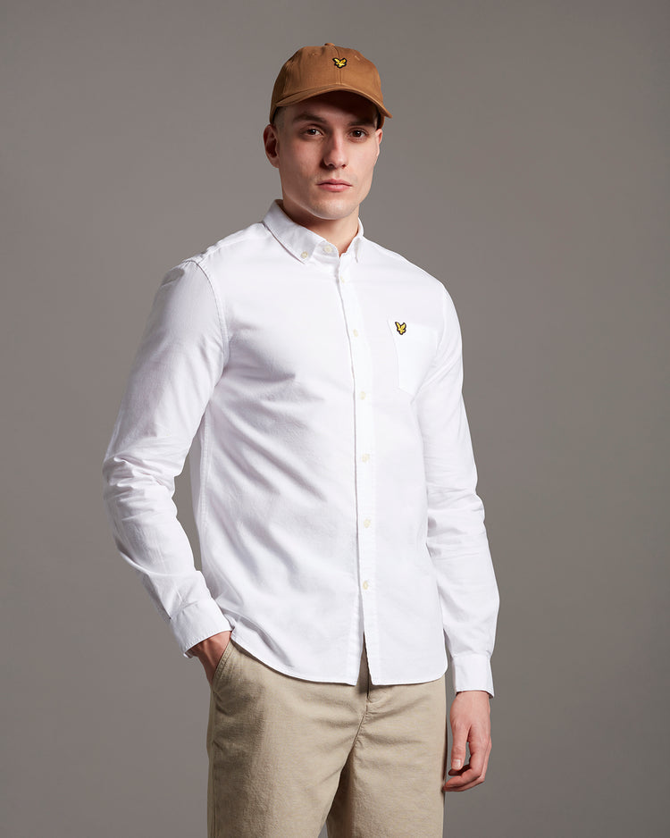 長袖オックスシャツ