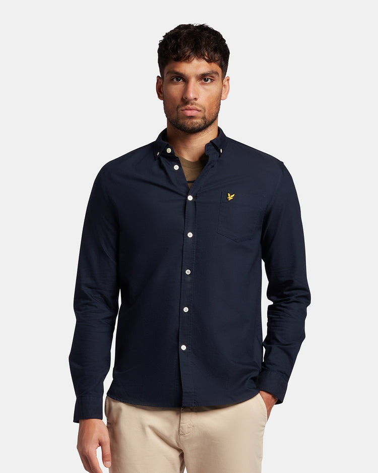 長袖オックスシャツ