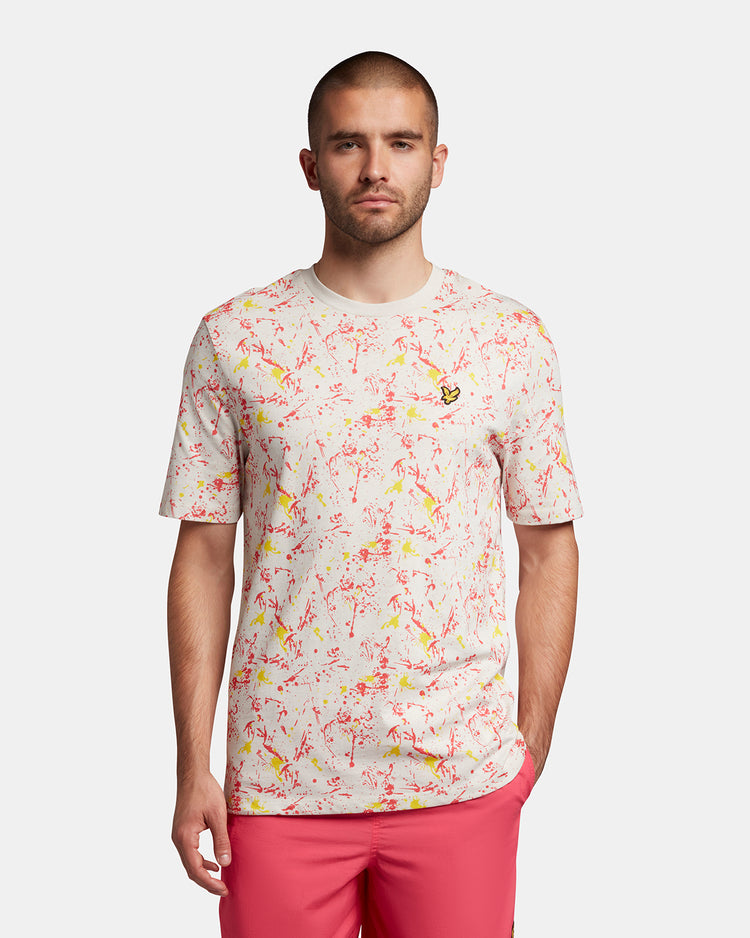 半袖総柄Tシャツ