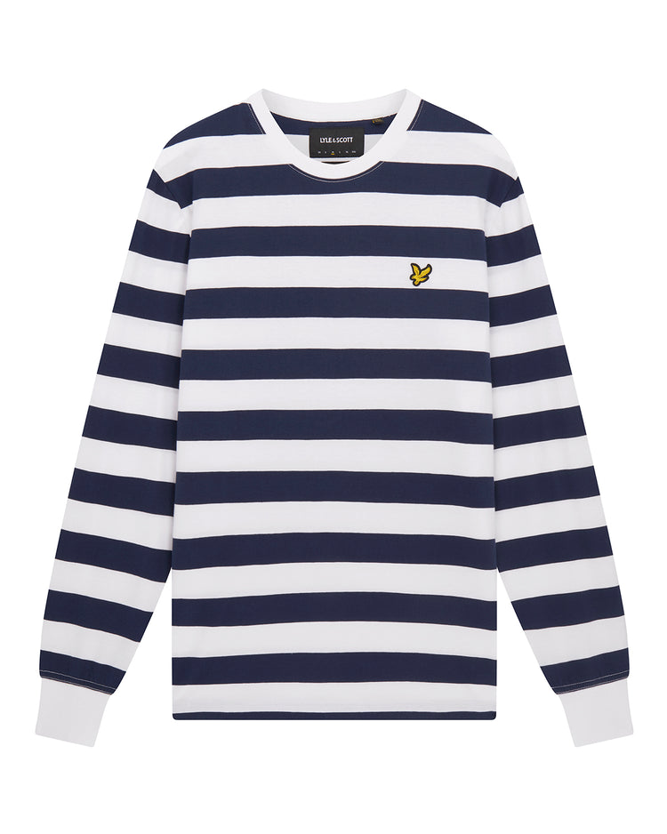 長袖ボーダーTシャツ