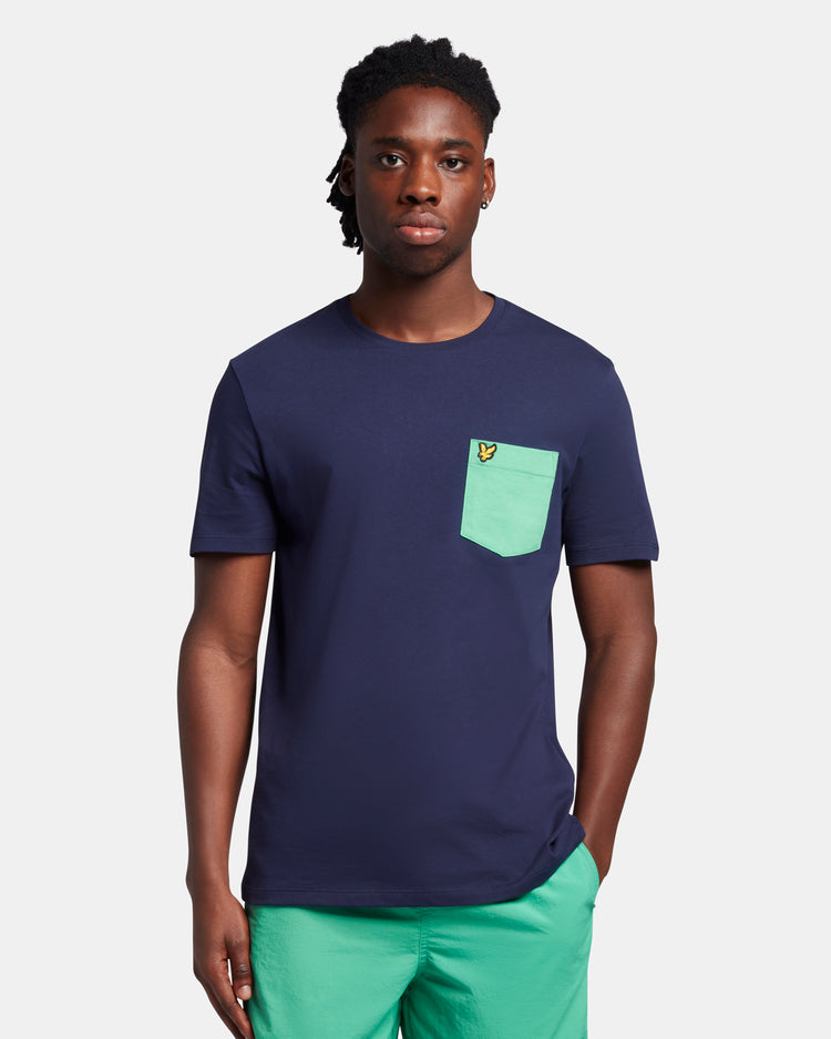 半袖ポケ付きTシャツ